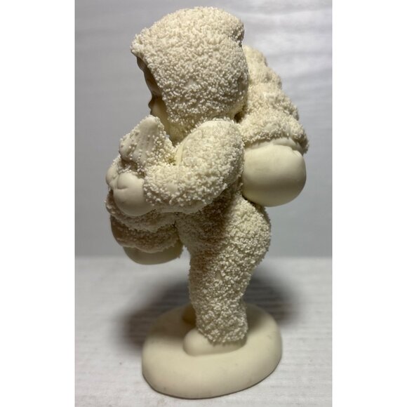 Dept 56 Snowbabies Figurine We'll Plant The Starry Pine Baby Angel Christmas - Picture 4 of 7